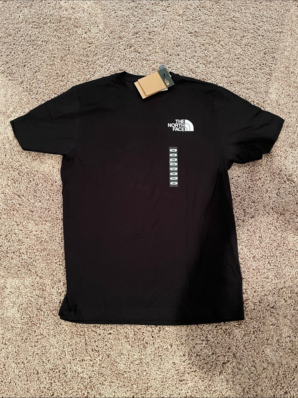 NWT The North Face Men’s Black Logo Short-Sleeve Tee size medium